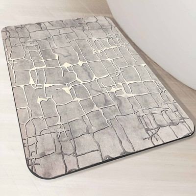 RATHOD ENTERPRISE Rubber Floor Mat(Charcoal Gray, Medium)