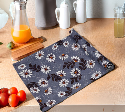 Trendy Rabbit PVC (Polyvinyl Chloride) Drawer Mat(Lavender, Medium)