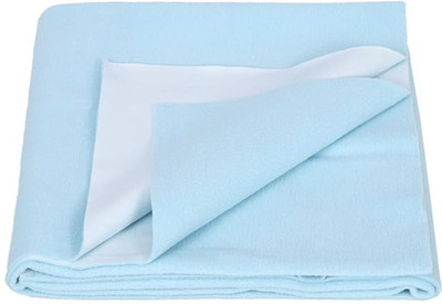 SBTs Cotton Baby Bed Protecting Mat(Sky Blue, Large)