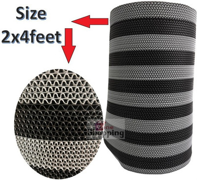 Shoppingzone Rubber Bathroom Mat(Grey-Black 2 x 4feet, Large)