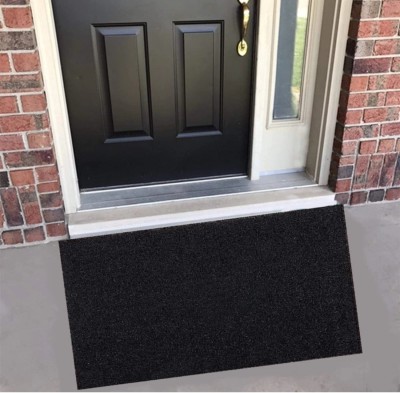 WARISI PVC (Polyvinyl Chloride) Floor Mat(Black, Free)