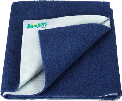 Bumpers Polycotton Baby Bed Protecting Mat(Dark Blue, Medium)