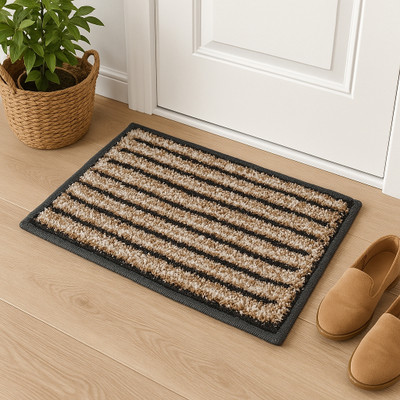 evva Nylon, Silk, Coir Floor Mat(Brown, Medium)