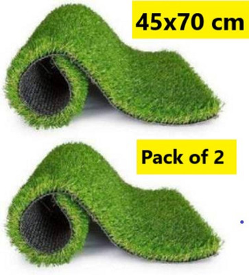 Grassmat Plastic Door Mat(Green, Pack of 2, Large)