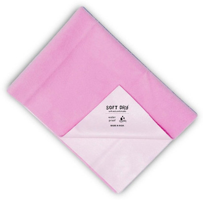 SOFTDRY Fleece Baby Bed Protecting Mat(Pink, Small)