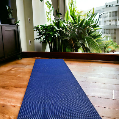 Mopak Decor Rubber Floor Mat(Blue, Free)