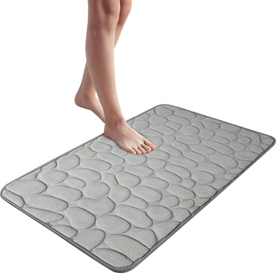 Zibuyu Nylon Door Mat(Grey, Medium)