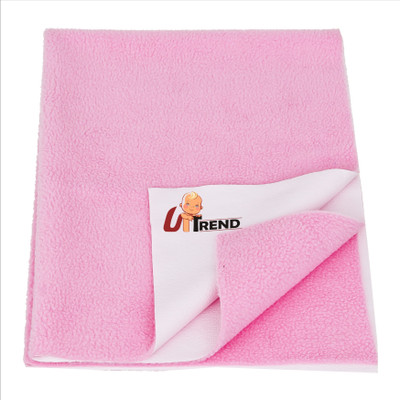 UpTrend Cotton Baby Bed Protecting Mat(Pink, Pack of 3, Large)