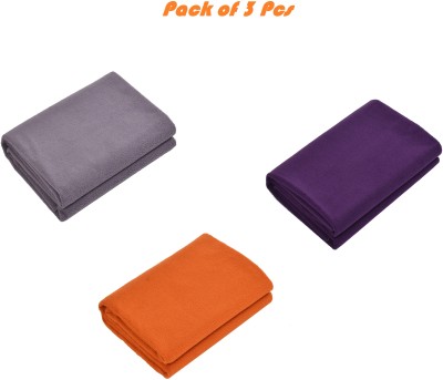 EXOTICE Cotton, Polyester Baby Bed Protecting Mat(Grey, Orange, Purple, 50x70 CM, Small, Pack of 3)