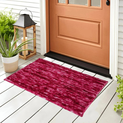 Snug Step Microfiber Floor Mat(Red, Medium)