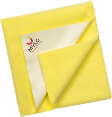 MYLO Fleece Baby Bed Protecting Mat(Yellow, Medium)