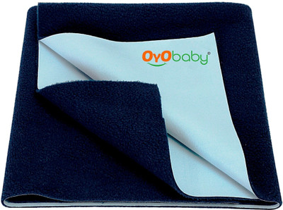 Oyo Baby Cotton Baby Bed Protecting Mat(Dark Blue, Extra Large)
