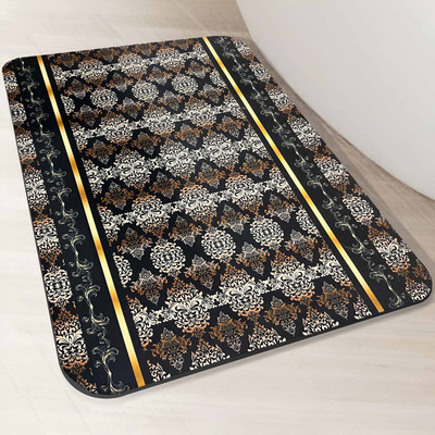 RATHOD ENTERPRISE Rubber Floor Mat(Black Grey, Medium)