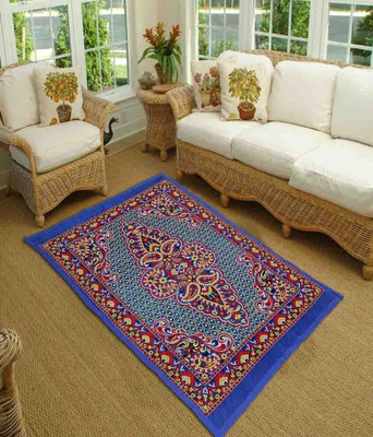 WebDealz 150 cm  X 210 cm Jute, Blended Carpet(Rectangle, Multicolor)
