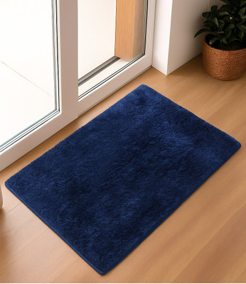 Firozify Cotton Door Mat(Blue, Medium)