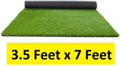 CHETANYA LOOMTEX PP (Polypropylene), Artificial Grass Floor Mat(Green, Free)
