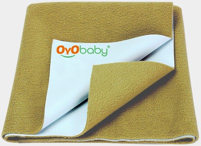 Oyo Baby Cotton Baby Bed Protecting Mat(Gold, Large)