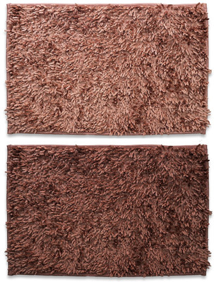 EXOTICE Polyester Door Mat(Beige & Brown, Medium, Pack of 2)