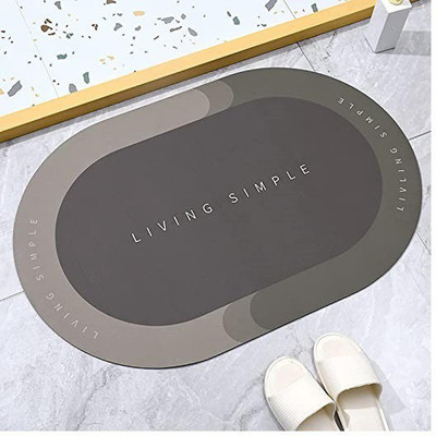 Eopzo Rubber Bathroom Mat(Multicolor, Large)