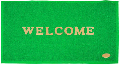 Royal Lush PVC (Polyvinyl Chloride) Door Mat(Green, Medium)