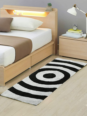 TURIYA Polyester Floor Mat(Black, Medium)