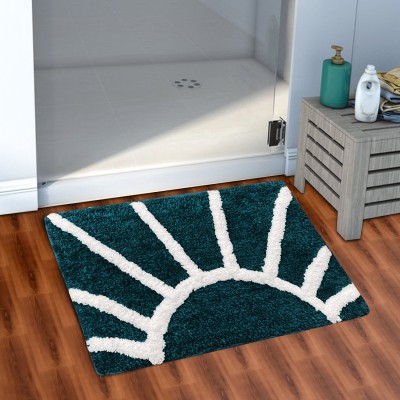 AEROHAVEN Microfiber Bathroom Mat(Teal, Extra Large)