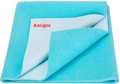 AMIGOS Polyester Baby Bed Protecting Mat(Sky Blue, Free)