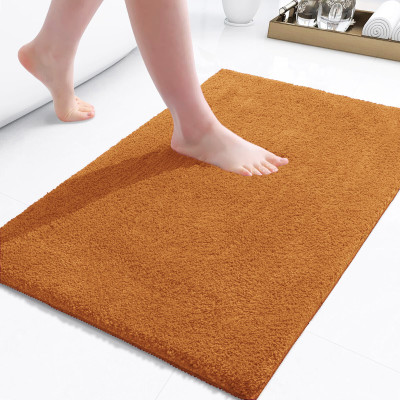 Weave Arts Microfiber Bathroom Mat(Golden, Medium)