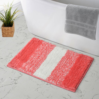 MAA HOME CONCEPT Microfiber Floor Mat(Pink, Medium)