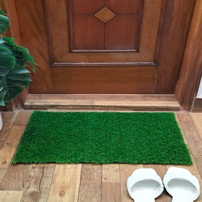 Grassmat Artificial Grass, PP (Polypropylene) Door Mat(Green, Small)
