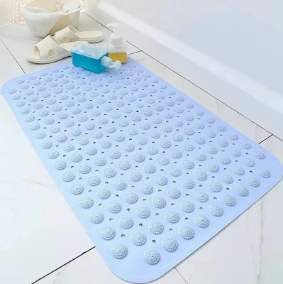 ZUGAD Silicone Bathroom Mat(Blue, Free)