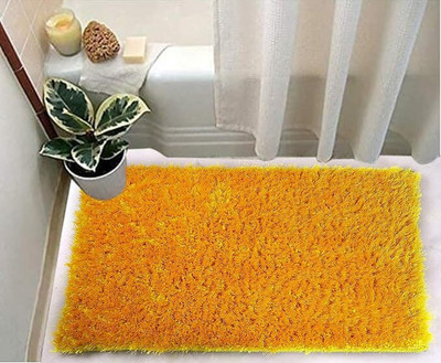 BROTEES Microfiber Door Mat(Yellow, Large)
