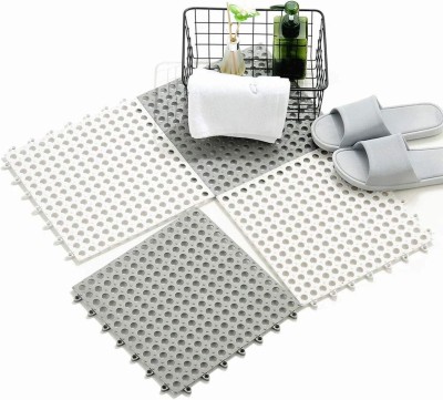 Krinus Silicone Floor Mat(2xGray + 2xWhite, Medium, Pack of 2)