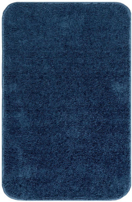 Saral Home Polyester Bathroom Mat(Blue, Medium)