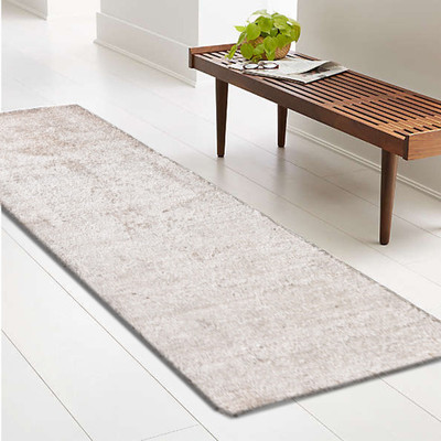Decordec Silk Floor Mat(Silver, Medium)