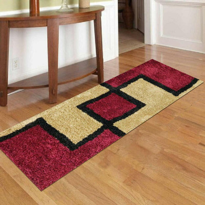 TURIYA Polyester Floor Mat(Multicolor, Medium)