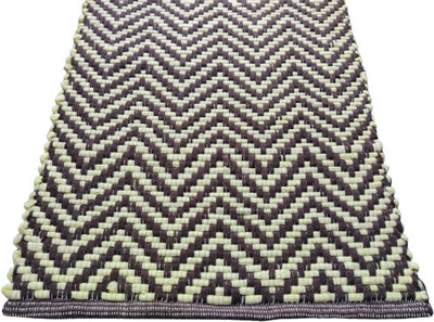 North Field Cotton Floor Mat(Yellow, Brown, Large)