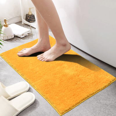 Flipkart SmartBuy Microfiber Door Mat(Yellow, Medium)