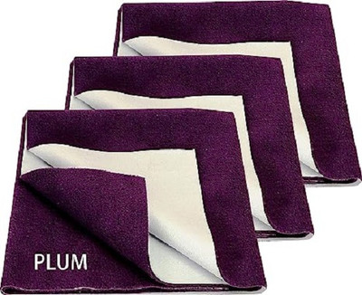 FRAVIKO Fleece Baby Bed Protecting Mat(Voilet, Small, Pack of 3)