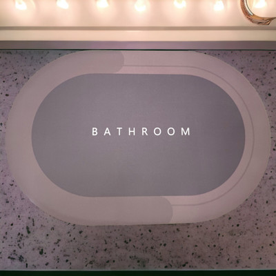 Efwvde Rubber Bathroom Mat(Multicolor, Free)