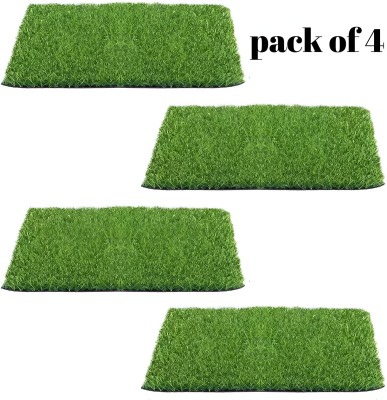 RAHAT ENTERPRISE Artificial Grass Floor Mat(Green, Large, Pack of 4)