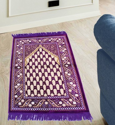 ADIRNY Velvet Prayer Mat(Purple, Large)