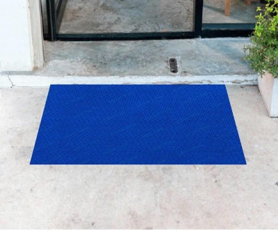 Art Gallery Rubber Floor Mat(Blue, Free)