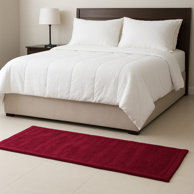 SMS BHL Microfiber Floor Protecting Mat(Maroon, Large)