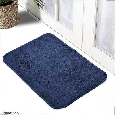 Draaevion Microfiber Floor Mat(Navy Blue, Small)