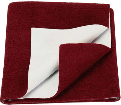 Spark Lite Cotton Baby Bed Protecting Mat(Maroon, Medium)