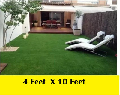 Worthful Creations Artificial Grass Door Mat(Green, Extra Large)