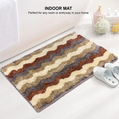 LUXE HOME INTERNATIONAL Microfiber Floor Protecting Mat(Cinnamon, Small)