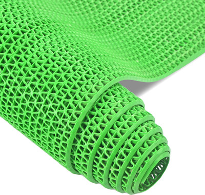 KUBER INDUSTRIES Rubber Bathroom Mat(Green, Large)
