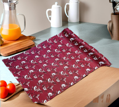 Trendy Rabbit PVC (Polyvinyl Chloride) Drawer Mat(Maroon, Medium)